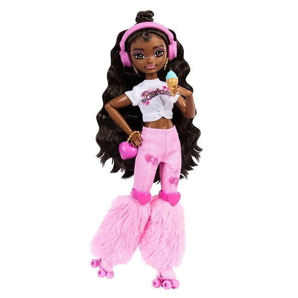 JFX97 Brooklyn-Barbie Dream Besties Paten Partisi Brooklyn Bebek ve Aksesuarları - 2