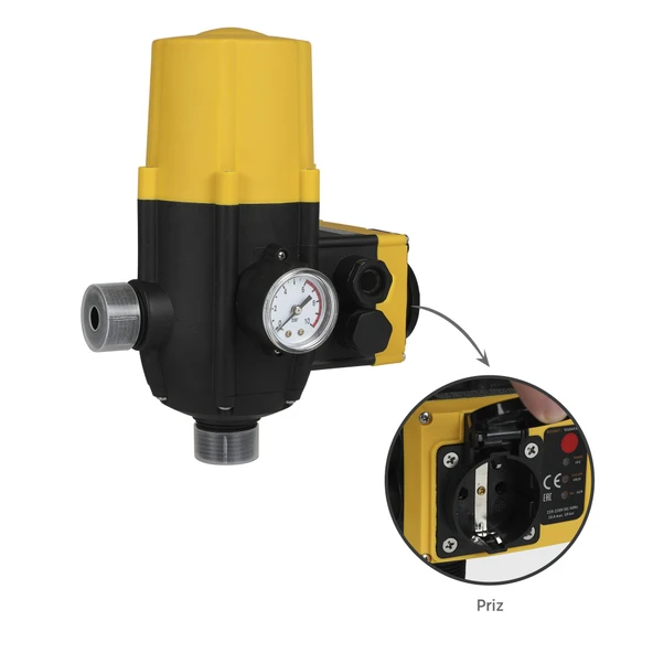 RTM858 Hidromat Barometre Prizli 1.5-2.2 Bar 1x1'' Çap - 3