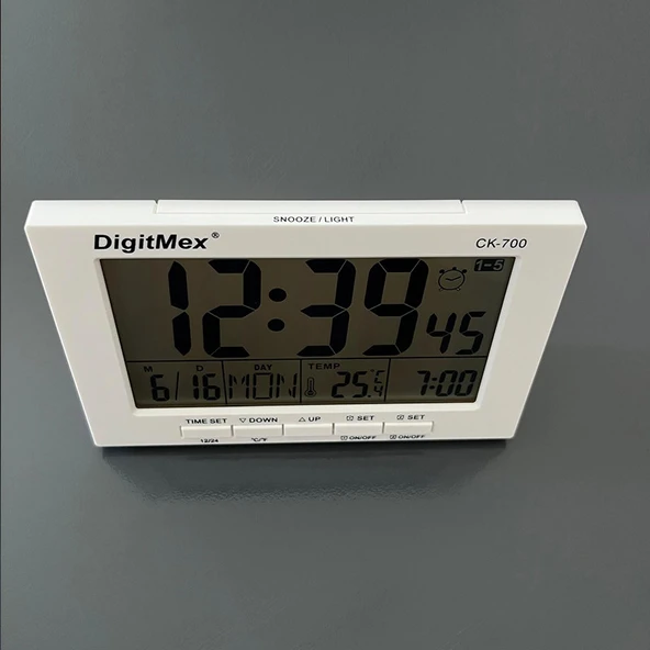 DigitMex CK-700 Dijital Saat ve Sıcaklık Ölçer - 3