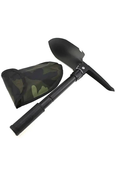 3 LÜ Kamp Seti El feneri Çatal Bıçak Kaşık Kamp Takımı Kürek Kazma Kamp Seti Çok Kullanışlı Set - 6