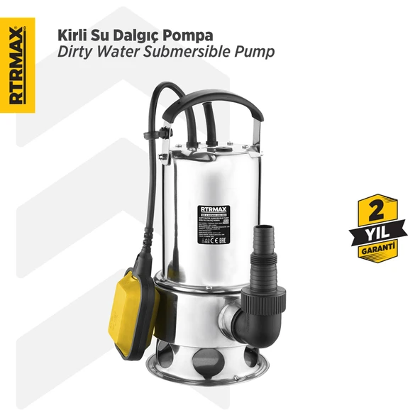RTM840 Kirli Su Dalgıç Pompa Paslanmaz 1100 W 11 Mt - 2