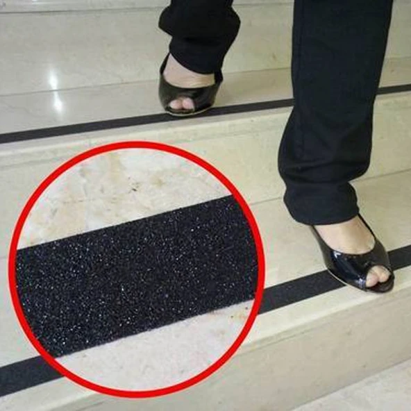 Shushi Arkası Yapışkanlı Merdiven ve Zemin Kaydırmaz Bant (25mmx5m) - 5