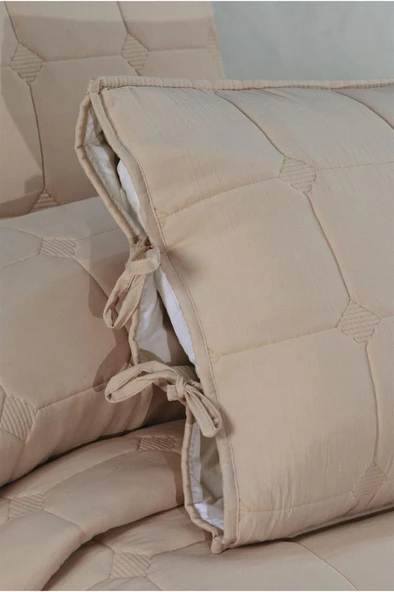 Cratos Comfort Çift Kişilik Yatak Örtüsü Bej - Resim 2