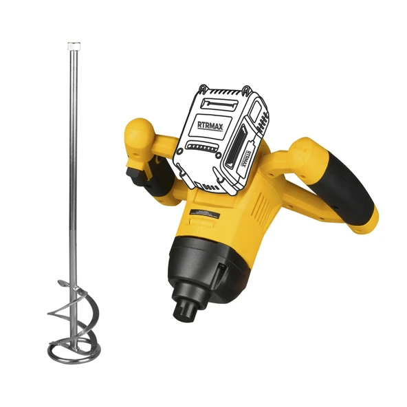 RTX1882B Şarjlı Boya ve Harç Karıştırıcı - Akü Hariç - 2