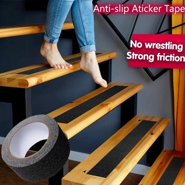 Shushi Arkası Yapışkanlı Merdiven ve Zemin Kaydırmaz Bant (25mmx5m) - 2