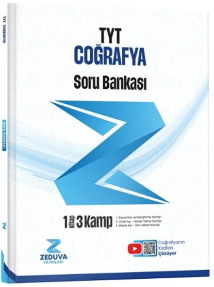 Coğrafyanın Kodları TYT Coğrafya 1 Kitap 3 Kamp Soru Bankası Zeduva Yayınları ürün görseli 1