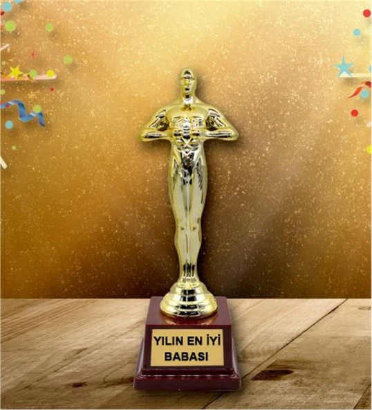 Eşe Sevgiliye Babaya Hediye Yılın En İyi Babası Oscarı Ödülü Hediye Büyük Boy