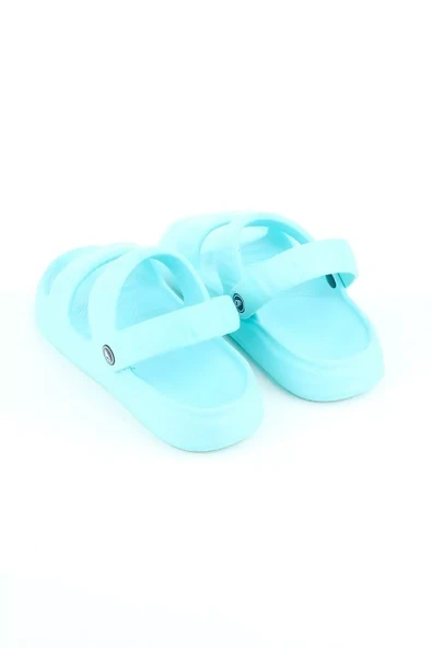 Gezer Yazlık Islak Zemine Uygun Ev Banyo Bahçe Kadın Sandalet Terlik - Mint Yeşili - 3