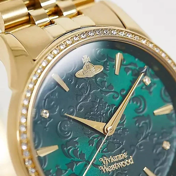 Vivienne Westwood VV208GDGD Altın Rengi Çelik Kadın Kol Saati - 3
