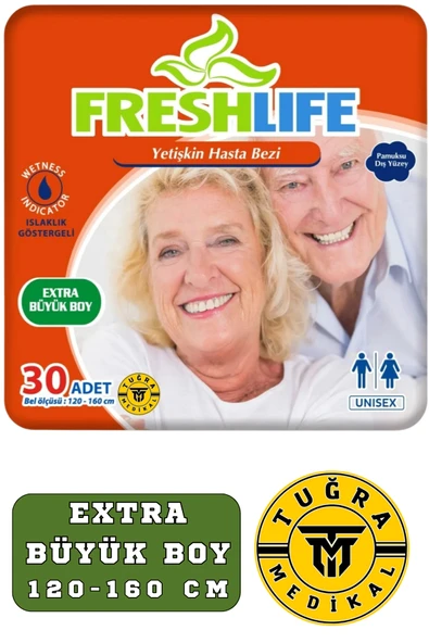 Freshlife Hasta Bezi Belbantlı XLarge Beden 30 Adet (1 Paket)