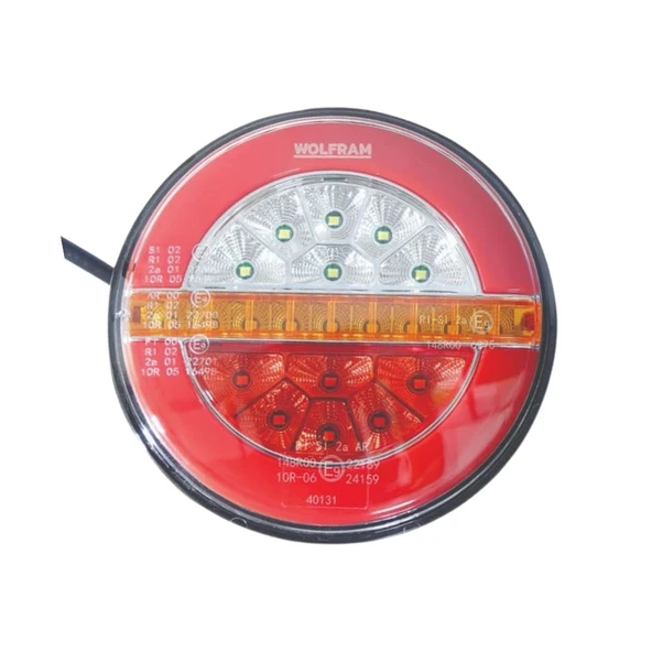 Led Yuvarlak 4 Fonksiyonlu Stop-Sinyal-Park-Geri Vites 10-30V E9 Belgeli Sağ 40131 - 2