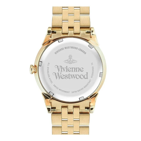 Vivienne Westwood VV208GDGD Altın Rengi Çelik Kadın Kol Saati - 2