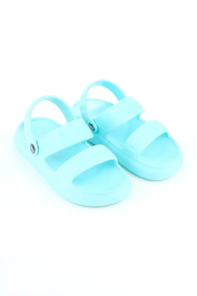 Gezer Yazlık Islak Zemine Uygun Ev Banyo Bahçe Kadın Sandalet Terlik - Mint Yeşili - 2
