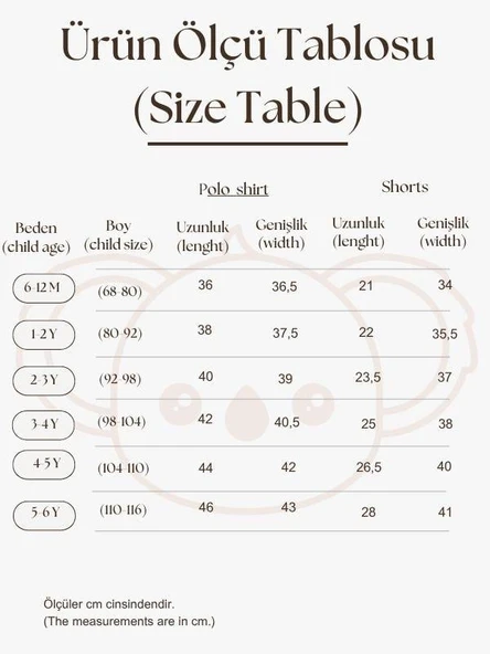 Batik Desenli Kalp Nakışlı Şortlu Takım - Resim 4