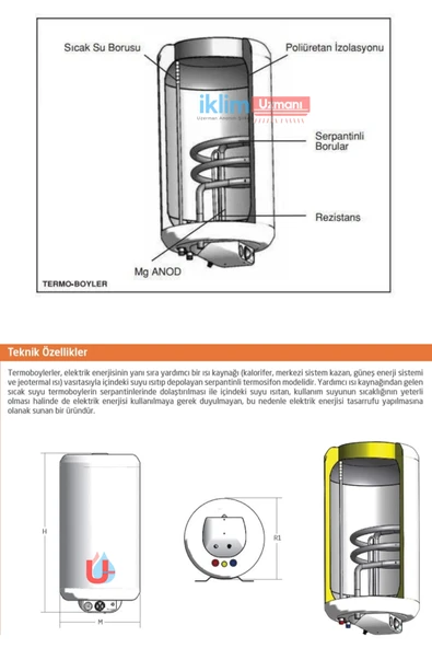 AQUA KONFOR 65 LT TERMOBOYLER - 5