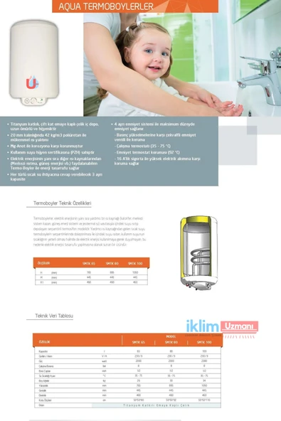 AQUA KONFOR 65 LT TERMOBOYLER - 4