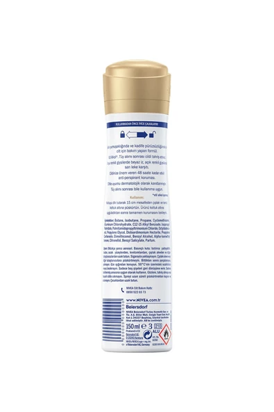 Nivea Black & White Sprey Deodorant Invisible For Women İpeksi Pürüzsüzlük 150 ml - 6