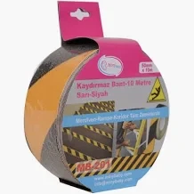 Miny Baby Kaydırmaz Bant-10 Metre  50 mm /Sarı Sıyah