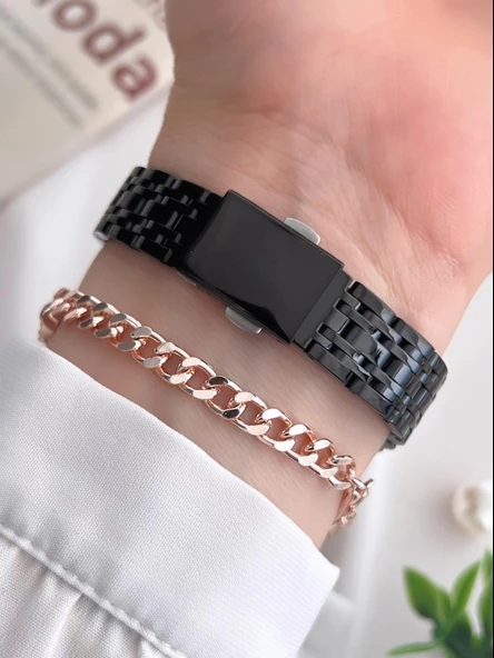 Daniel Klein Çelik Kordon 3 Atm Suya Dayanıklı Özel Tasarım Kadın Kol Saat+Bileklik VS.BLKT.0437 - Resim 3