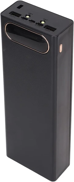 DIY Güç Bankası, Çift USB Çıkışı Geniş Uygulama Pil Şarj Cihazı Cep Telefonu için Akıllı 10W(siyah) ürün görseli 1