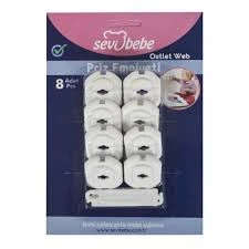Sevi Bebe Otomatik Priz Emniyeti 8 Adet Beyaz