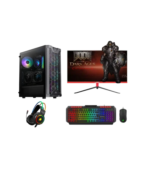 GameBooster Gb-1804 Ryzen 7 9800X3D 32Gb Ddr5 1Tb M2 Nvme 3050 Vga " 27 Monitör Gaming Pc