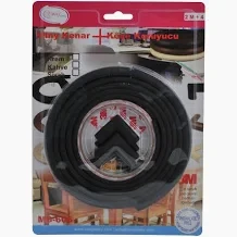 Miny Baby - Miny Kenar + Köşe Koruyucu 2M Kenar + 4 Adet Köşe-Siyah