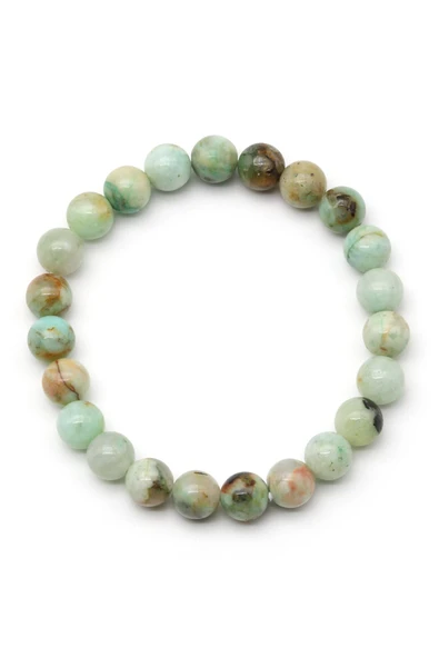 Krizokol Doğal Taş Bileklik 8 mm Küre Kesim - Resim 2