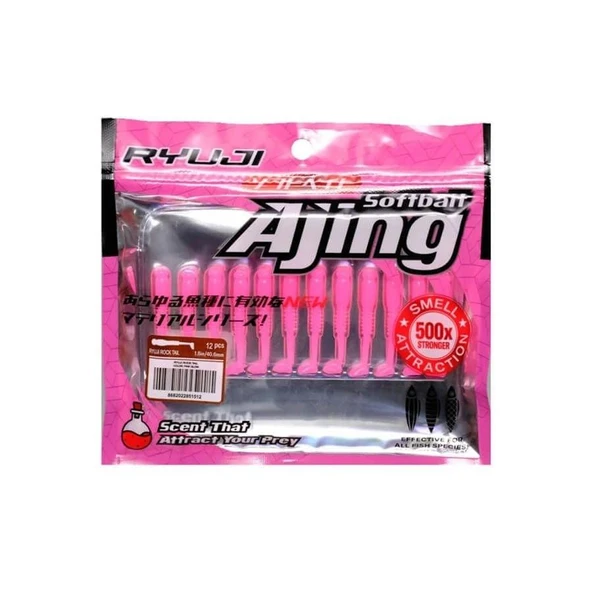 Ryuji Rock Tail 4 Cm 12 Adet Kokulu Silikon Yem - 2