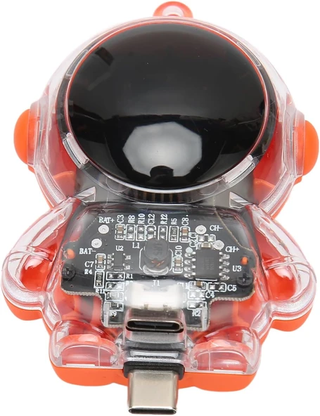 Power Bank Mini Taşınabilir Şarj Cihazı Anahtarlık Tip C 1500 mAh Güç Bankası USB Hızlı Şarj Süper Boşaltılmış Pod 5V