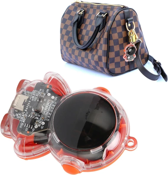 Power Bank Mini Taşınabilir Şarj Cihazı Anahtarlık Tip C 1500 mAh Güç Bankası USB Hızlı Şarj Süper Boşaltılmış Pod 5V - 3