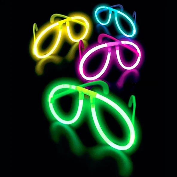 Neon Glow Fosfor Gözlük – Festival & Parti (12'li Set) - 4