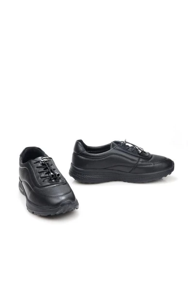 Papuçcity Trendi 5260 Ortopedik Kadın Günlük Hakiki Deri Ayakkabı - 9