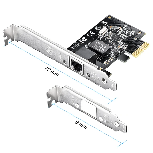 CUDY PE10 10/100/1000 PCI Express ETHERNET KARTI - 2
