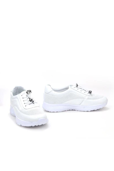 Papuçcity Trendi 5260 Ortopedik Kadın Günlük Hakiki Deri Ayakkabı - 4