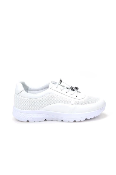 Papuçcity Trendi 5260 Ortopedik Kadın Günlük Hakiki Deri Ayakkabı