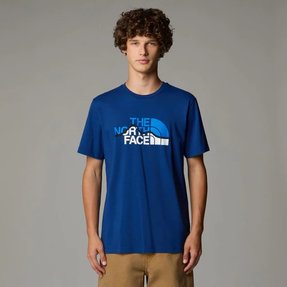 The North Face Erkek Kısa Kollu MOUNTAIN LINE Tişört NF0A87NTD1R1 ürün görseli 1
