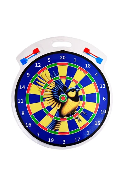 4 Oklu Mıknatıslı Taraftar Dart Seti Çift Yönlü Manyetik Dart Askılı Dartboard - 2