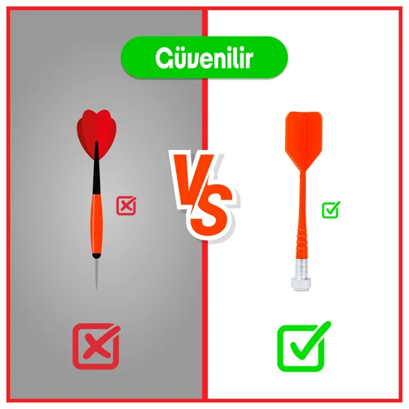 4 Oklu Mıknatıslı Örümcek Adam Dart Seti Çift Yönlü Manyetik Dart Askılı Dartboard - 5