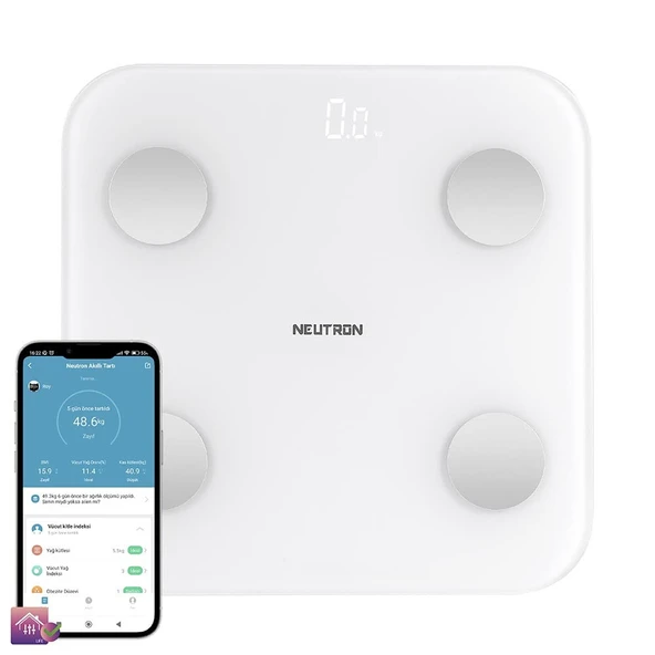 Neutron Yağ Ölçer Fonksiyonlu Baskül Akıllı Bluetooth Tartı