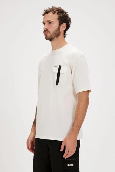 Bad Bear Clifford 24.01.07.022B Beyaz Erkek T-shirt - 2