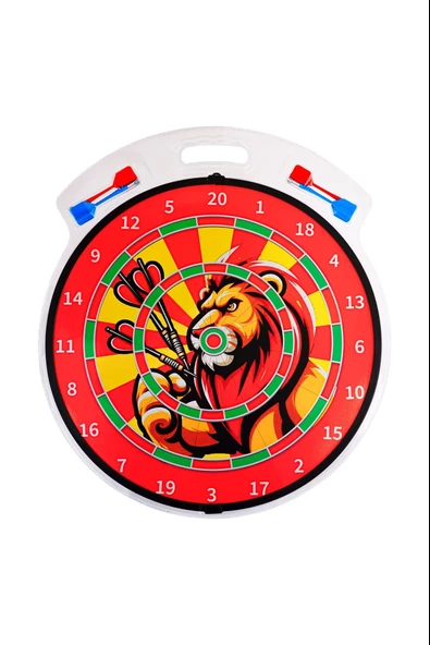 4 Oklu Mıknatıslı Taraftar Dart Seti Çift Yönlü Manyetik Dart Askılı Dartboard - 3