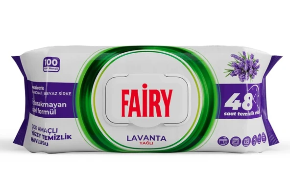 Nessiworld  Fairy Power Yüzey Temizlik Havlusu 100'Lü Lavanta - 1