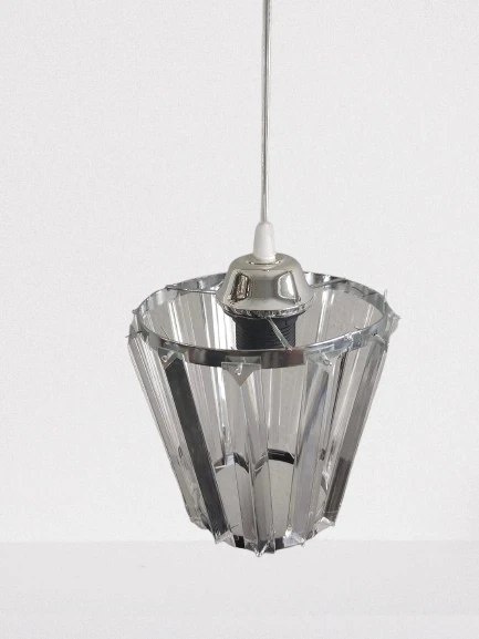 DMR Kristal Taşlı Konik KROM Küçük Yuvarlak E-27 Duylu - 4