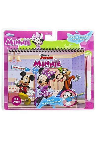 Minnie Lisanslı Sihirli Boyama Kitabı Özel Su Kalemi İle