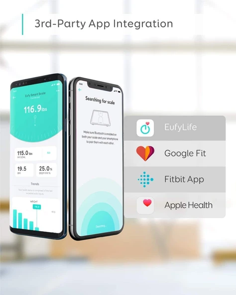 eufy Anker Eufy C1 Akıllı Baskül Tartı, Bluetooth, Siyah, T9146H11 - 3