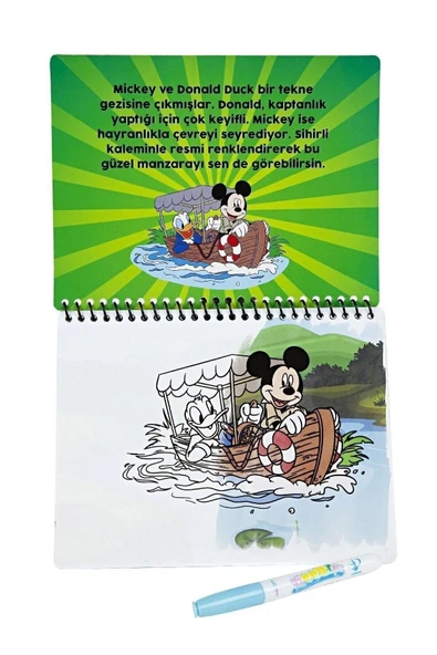 Mickey Mouse Lisanslı Sihirli Boyama Kitabı Özel Su Kalemi İle - 2