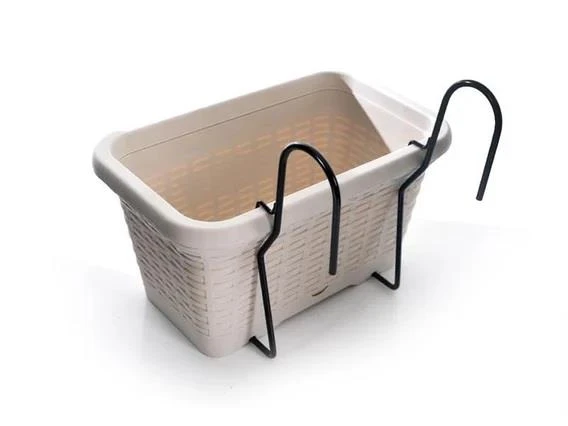 Omnipazar SO-HB01A Askılı Hasır Desen Balkon Saksı 6.5 Litre No 1 - 6