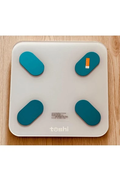 toshi Akıllı Dijital Baskül Yağ Su Kas Vücut Kitle Endeksi Kilo Ölçer Tartı Bluetooth Destekli - 2