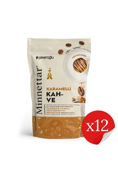 Şekeroğlu Minnettar Karamelli Kahve 12 x 165 Gr ( 12 Adet ) - 3